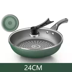 Frigideira universal antiaderente com tampa, Panela de cozinha antiaderente, Sem fumaça oleosa - loja online