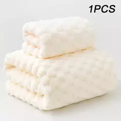 Imagem do Toalha de cara coral listrada engroçada macia do velo, toalha de banheiro do microfiber, água-absorvente, não fácil de verter