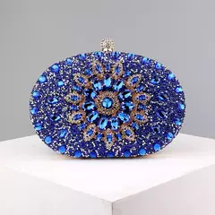 Sacos De Noite De Strass Flor, Embreagem De Baile De Metal, Embreagem De Diamantes Com Corrente, Bolsas De Ombro Para Casamento, Bolsa Feminina