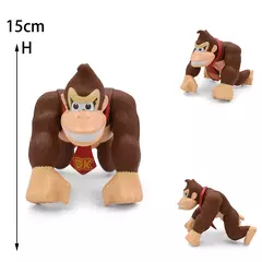 Super mario bros figura de ação brinquedos wario waluigi bowser pvc modelo boneca sapo burro kong anime dos desenhos animados jogo coleção brinquedo presente - Wolf Magazine
