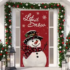 Decoração de Natal Bandeira Bandeira Pendurada Porta, Enfeites, Presentes de Natal, Decoração de Ano Novo, 2025, 2025