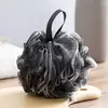 Soft Shower Mesh Foaming Sponge, Esfoliante Scrubber, Black Bath Bubble Ball, Body Skin Cleaner, Ferramenta de limpeza, Acessórios do banheiro