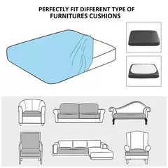 Ajustável Jacquard Elastic Sofa Slipcover, antiderrapante Sofá Capa para Sala de Estar, Quarto, Escritório, Protetor de Móveis, Decoração de Casa, 1Pc na internet
