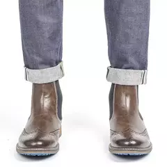 Imagem do Tamanho 7 ~ 13 Chelsea Homens Botas 2023 Estilo Americano Confortável Moda Bota