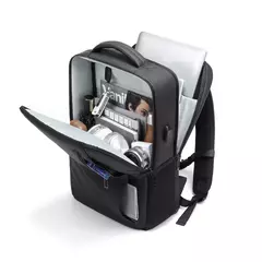 XOKY-Mochila Laptop Expansível para Homens, Multi Bolso, Impermeável, USB, Negócios, Escola, Viagem, Acampamento na internet