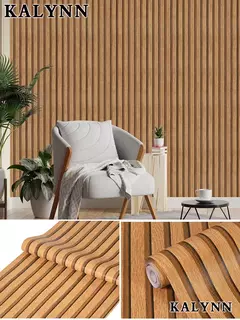 Papel de parede de madeira para decoração de bancada, papel de parede removív - Wolf Magazine