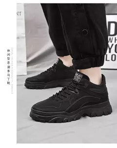 Sapatos de sola grossa masculina, botas de deserto, táticas calorosas, strappy nu, moda ao ar livre, novo, inverno, 2023 na internet