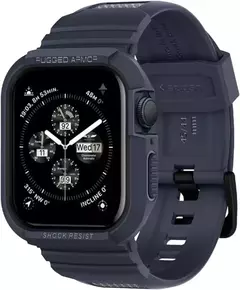 Imagem do Armadura robusta Pro projetada para Apple Watch Ultra 2 capa de borracha com pulseira série 9/8/SE2/7/6/SE/5/4 45 mm/44 mm 41 mm 40 mm