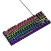 SKYLION-K87 Teclado mecânico com fio, 20 tipos de iluminação colorida, jogos e escritório, Microsoft Windows e Apple IOS System