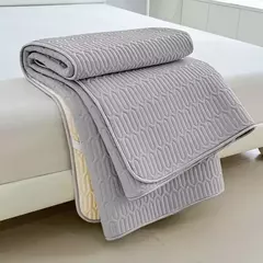 Verão resfriamento acolchoado colchão protetor capa látex engrossado respirável colchão topper para único duplo rainha rei tamanho cama - comprar online