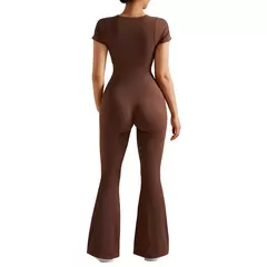 Macacão feminino roupa de uma peça sem mangas o-pescoço bodysuit macacão casual streetwear roupas femininas esportivas na internet