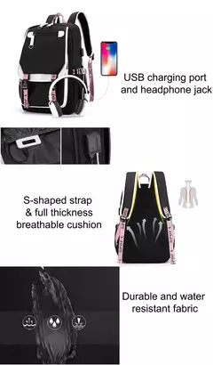 Lilo e Stitch Mochilas para Mulheres, Mala de Viagem Feminina, Mochila para Adolescentes, Meninas Bookbag, Melhor Presente, Mochila, 3Pcs - Wolf Magazine