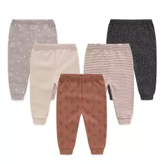 Calças recém-nascidas dos desenhos animados, 4 Estações, 100% Algodão, Calças Macias Menina, Calças Bebé Menino, 0 a 24 Meses, 3 4 5Pcs por Lote na internet