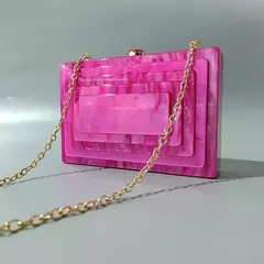 Saco de noite de luxo acrílico para mulheres, sacos na moda, bolsas de marca verde, bege, festa, casual, caixa bonito, mini embreagem, bolsa, carteira, carteira, novo na internet