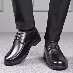 Imagem do Sapatilhas de pele formal masculina, sapatos casuais, social, tendência elegante, plana, negócios, primavera, outono, novo, moda