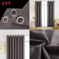 YanYangTian-Cortina Blackout para Decoração de Casa, Janela, Simples, Sólido, Mais grosso, Escuro, Sala de estar, Quarto na internet