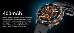Imagem do Smartwatch amoled AK59 com bateria grande para senhoras, pulseira de metal de borracha, relógio esportivo, BT Call 400mAh, moda luxuosa