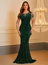 Vestido feminino elegante de renda lantejoulas, oco, vestido de festa longo