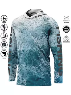 Umidade ao ar livre Wicking Jersey, Camisa De Pesca, Proteção UV, Tops Secagem Rápida, Hoodie Respirável, Vestuário De Pesca, UPF 50 Plus, 2021 - Wolf Magazine