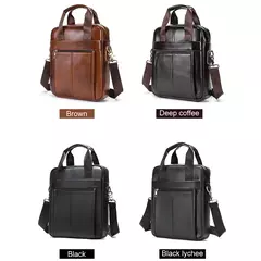 Imagem do Westal Couro Genuíno Crossbody Messenger Bag, Sacos de Ombro dos homens, 13.3 "Laptop Pasta, Homem Bolsas, 8577