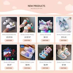 Disney Frozen Cartoon Sneakers for Children, Sapatos casuais para meninas, LED Light, Sandálias Flash, Princesa Elsa, Bebê, Crianças