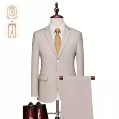 Terno casual de negócios masculino para casamentos, blazer genuíno, colete e calças, grande e alto, colete slim fit, calças de vestido, tamanho EUA - comprar online