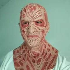 Um pesadelo na rua elm freddy krueger máscara halloween cosplay festa horror assassino freddy traje adereços látex máscara de cabeça cheia - Wolf Magazine