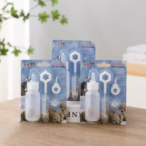 6/4/1 pçs ferramenta de alimentação do filhote de cachorro mini mamilo gato substituição gatinho pet enfermagem pet garrafa de alimentação kits 60ml pequeno animal garrafa de leite