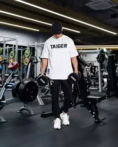 Camiseta solta de fitness masculina, corrida, extragrande, academia, musculação, malha casual, manga curta, esportes de rua, novo, verão - comprar online