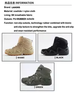 Botas táticas de combate impermeáveis masculinas, Botas de tornozelo para caminhadas ao ar livre, Escalada botas de combate - loja online