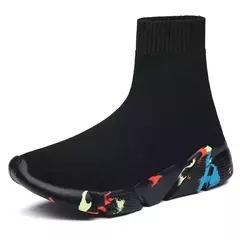 Grande número de alta superior peso leve masculino tênis meias dos homens tênis corrida sapatos femininos verão esportes esporte homem tênis azul B-524 - Wolf Magazine