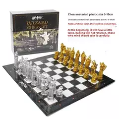 Harry potter assistente xadrez figura de ação mesas jogosernurins internacional chinês xadrez presente natal crianças brinquedos crianças brinquedo na internet