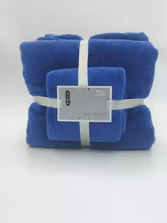 2 pcs/Set Luxo Super Large Toalha Alta Absorvente Soft Coral Fleece Toalha de Banho e Toalhas Rosto Conjunto para Adultos 70x140cm 35x75cm - comprar online