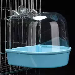 Banho de pássaro suspenso, impermeável, resistente ao desgaste, fácil de limpar, estilo gaiola, banho externo para pássaros, como papagaios e minho - loja online
