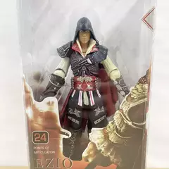 Imagem do Assassin's Creed III Figura de ação EZIO Figuras Brinquedos NECA Jogo Estatueta Anime Figura Coleção PVC Modelo Boneca Presente para Crianças