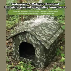 Casa para gatos ao ar livre, casa para cães e gatos vadios, uso interno e externo, proteção contra vento e chuva, tecido oxford de alta qualidade, à prova d'água e - Wolf Magazine