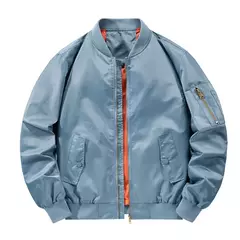 Jaqueta bomber masculina 2023 nova primavera outono jaquetas de beisebol masculino piloto outwear casaco verde do exército com zíper uniforme tático masculino - comprar online
