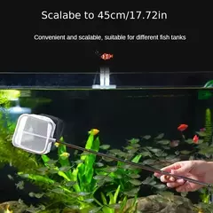 Aquário Praça Rede de pesca com ventosa Cabo longo extensível, Equipamento de pesca para pegar peixes, tanque de camarão, suprimentos limpos na internet
