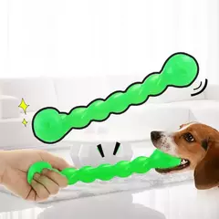 Brinquedo interativo para treinamento de cães de estimação, bastão molar engraçado, borracha forte, durável, brinquedo limpo, tamanho longo, brinquedo de mastigar para meduim grande - loja online