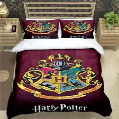 3d quente magia academia harry potter impressão conjuntos de cama suprimentos conjunto consolador adolescentes meninas dos desenhos animados gêmeo único presente do miúdo na internet