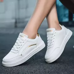 Tênis de skate casual para mulheres, sapatos femininos, tênis, bling, venda quente na internet