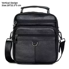 Sacos de couro genuíno para homens, bolsa crossbody masculina, mini pad, bolsa de ombro para menino, marca de luxo, moda quente - comprar online
