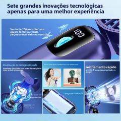 Portátil portátil/pescoço/mesa 3 em 1 ventilador pequeno pessoal, 90 ° Ventilador de mesa dobrável com base, ventilador de maquiagem para cílios de 5 velocidades para mulheres - loja online