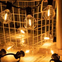Guirlanda de luzes inquebrável g40, 220v 110v, led, luz de corda e12, à prova d'água, conectável, guirlanda de ano novo, decoração de natal - comprar online