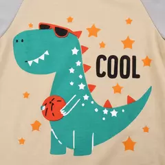 Pijama dinossauro definido para meninos, Pjs longos, Little Kids Sleepwear na internet