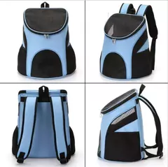 Portátil dobrável pet malha transportadora cão mochila respirável saco cão gato grande capacidade ao ar livre viagem transportadora dupla bolsa de ombro - Wolf Magazine
