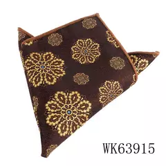 Lenços Lenços Quadrados Floral para Homens e Mulheres, Toalha Peito Tecida, Lenço para Cavalheiros, Toalha de Bolso, Novo
