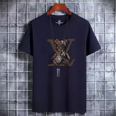 Camiseta retrô casual masculina, manga curta, algodão vintage, tops respiráveis na moda, designer de luxo, alta qualidade, verão, Y2K na internet