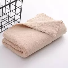 Toalha de rosto absorvente de microfibra grossa, alta densidade, velo coral, secagem rápida, macio, absorvente, limpo, rosto - Wolf Magazine