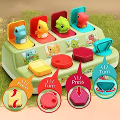 Atividade interativa Pop Up Toy para bebês, Child and Effect Toy, Jogos de desenvolvimento, Montessori, Educational Learning Toys - comprar online